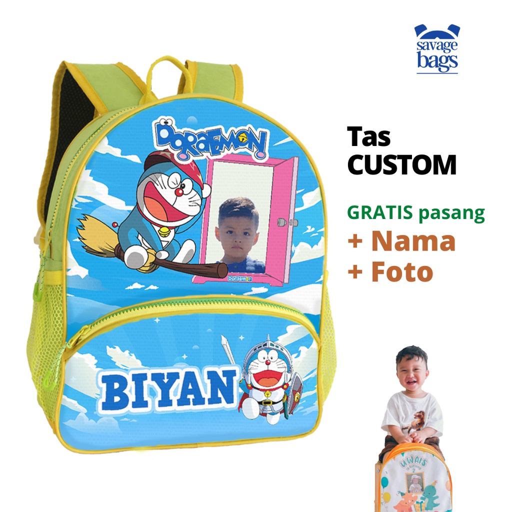 

Tas Custom Anak Foto+Nama - Doraemon - 1 HARI JADI