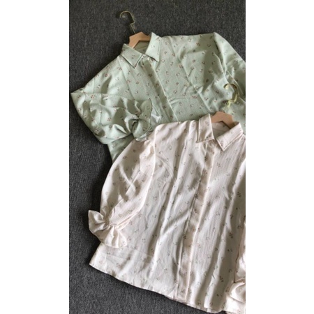 daisy blouse / cey crinkle / korean blouse