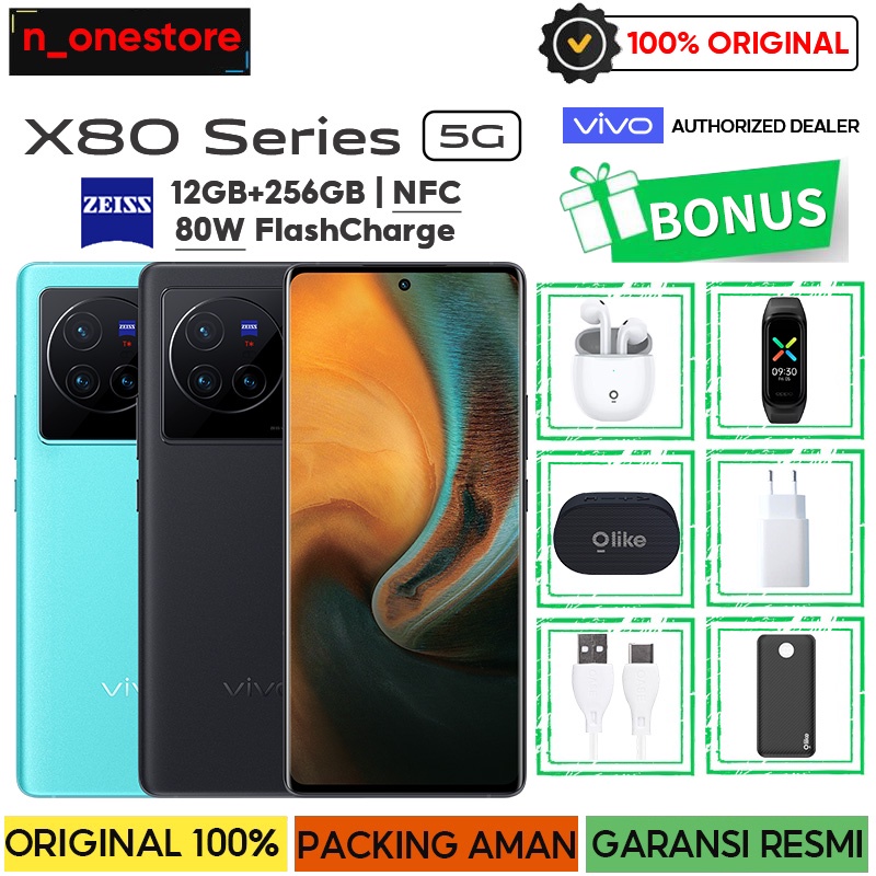 Vivo X80 12/256GB RAM 12GB ROM 256GB hp murah Terbaru 2022 handphone Garansi Resmi vivo Indonesia
