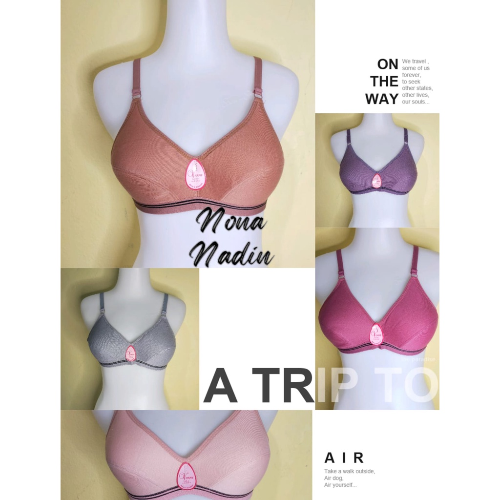 Paket isi 3 Pcs Bra Remaja BH ABG Dan Dewasa Tanpa Kawat &amp; Tanpa Busa