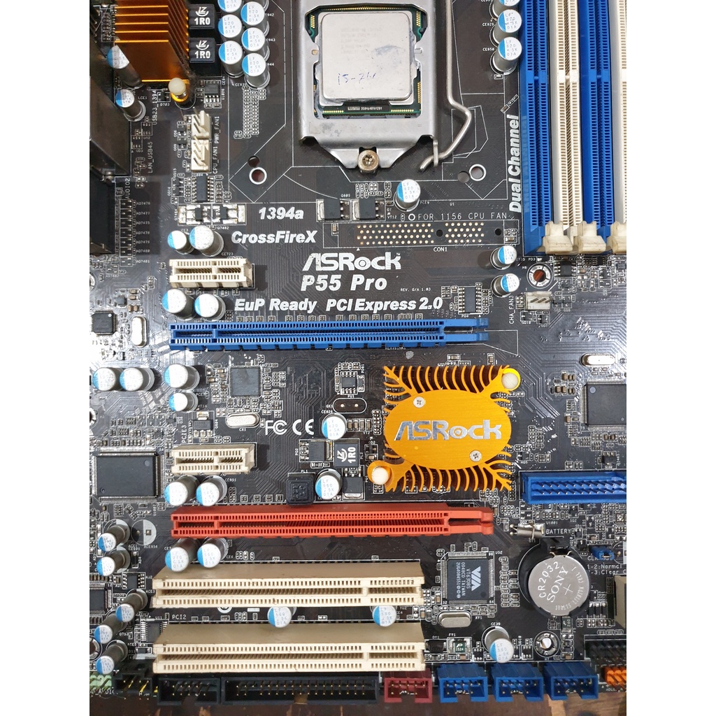 MOBO ASROCK P55 PRO WITH PROC i5 760 MOTHERBOARD ASROCK