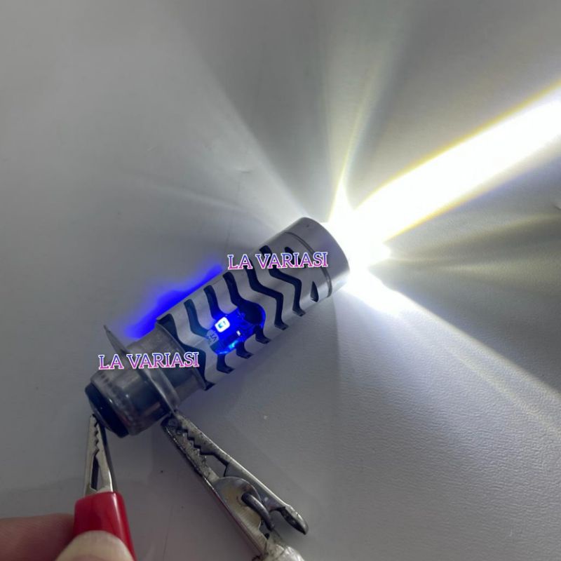 Lampu Utama LED H6 Laser Jauh Dekat Putih Kuning plus Senja Biru