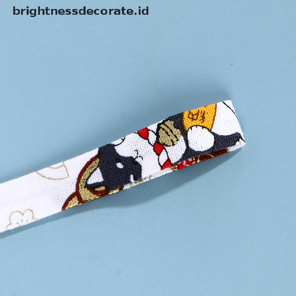 [Birth] Maneki Neko Sakura Ceramics Fortune Lucky Cat Gantungan Kunci Gantungan Kunci Tas Mobil Pendent [ID]