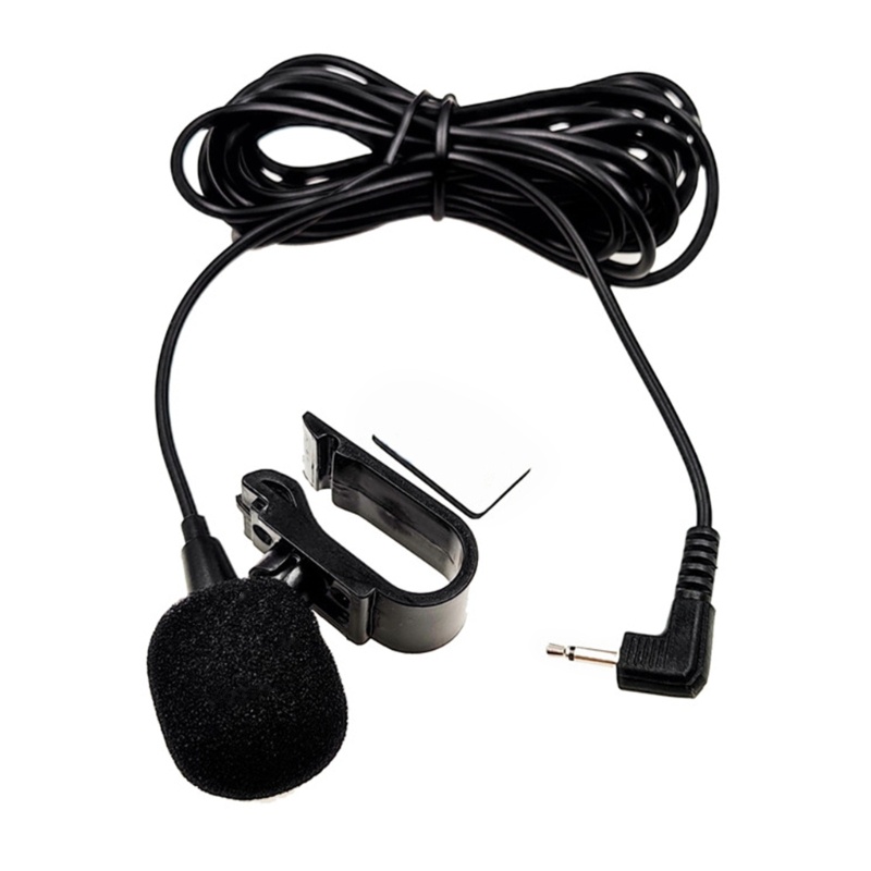 Zzz Mikrofon Pengganti Mic 2.5mm/3.5mm Jack Rakitan Kabel Panjang Untuk Semua Mobil Stereo DVD Player Radio Navigasi