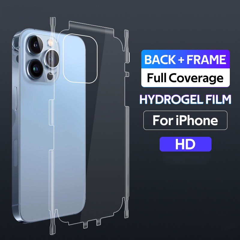 IPHONE Gradient Hydrogel Film Phone Protection Back Film Untuk Iphone14Plus14 13 11 12 Pro Max 14 Pro 13 12 Mini X XS Max XR 7 8 Plus Hydrogel Film