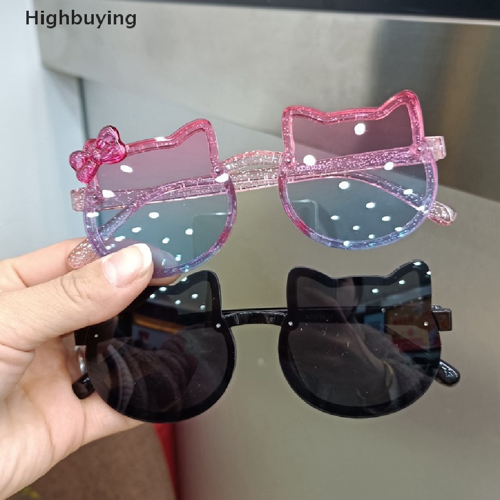 Hbid Musim Panas Anak Lucu Kitty Berbentuk Kacamata Perlindungan UV Kacamata Matahari Outdoor Eyewear Untuk Pesta Pantai Kegiatan Musim Panas Glory