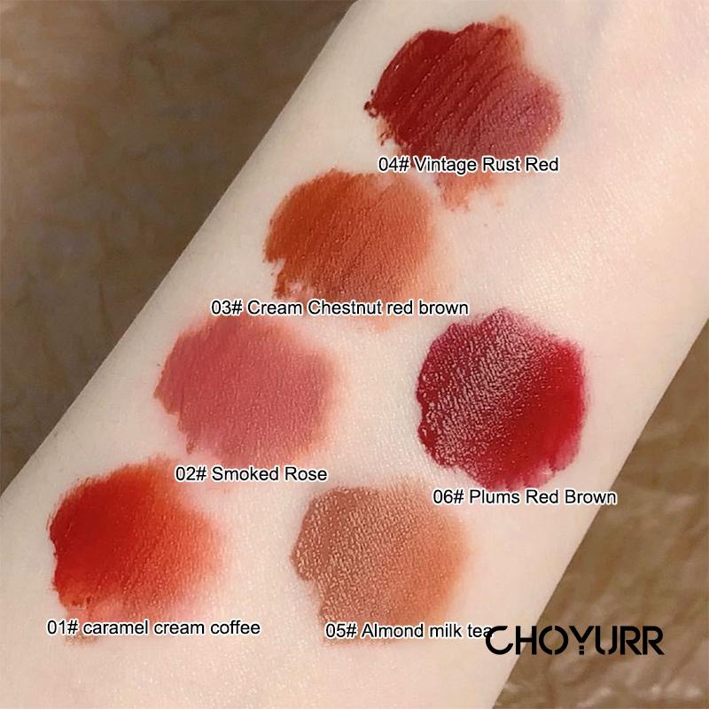 【COD】6-in-1 Set Matte Lip Gloss Tahan Lama Lip Cream Matte Lembut Soft Mist Korean Original Import Murah-CH