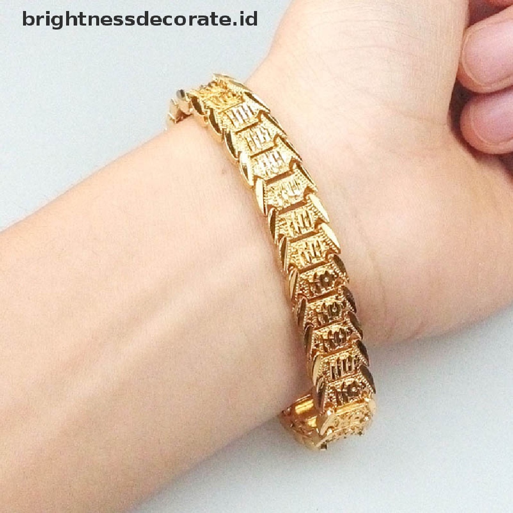 [Birth] Ch Jewelry Jam Tangan Fashion Perhiasan Lapis Emas 18K Gelang Emas Pria Rantai [ID]