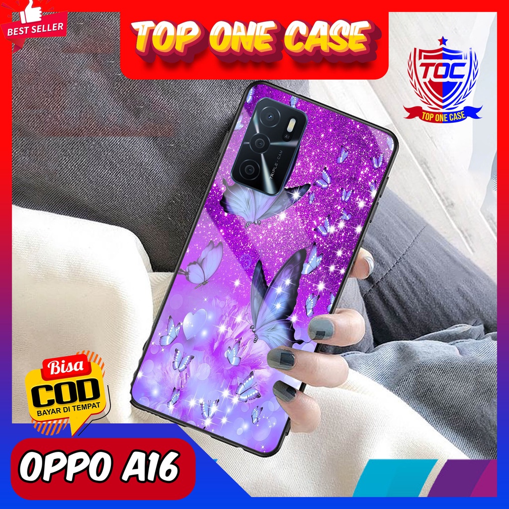 Case OPPO A16 - Casing OPPO A16 Terbaru Top One Case [ MOTIF BUTTERFLY ] Casing Hp OPPO A16 - Siliko