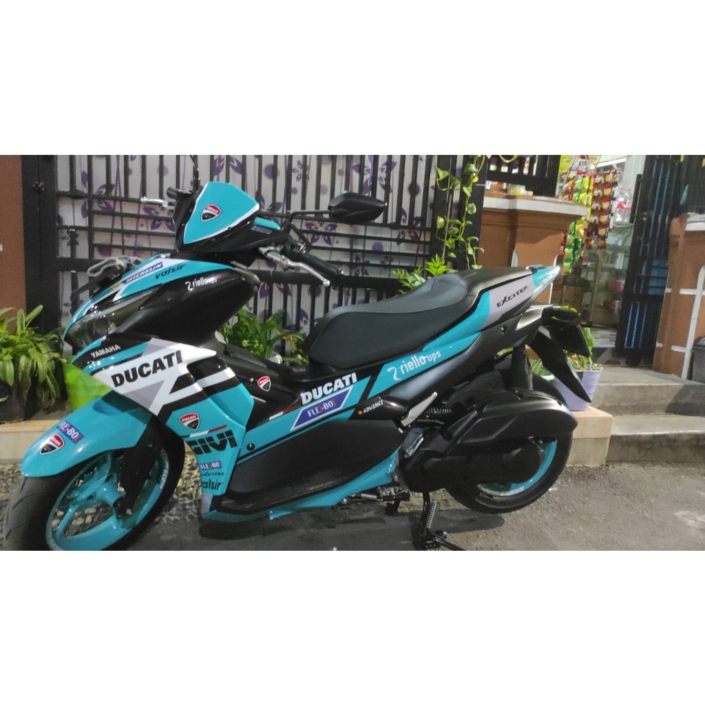 Decal Sticker Fullbody All New Aerox 155 Connected Ducati Tosca - Dekal Stiker Aerox New Ducati Full
