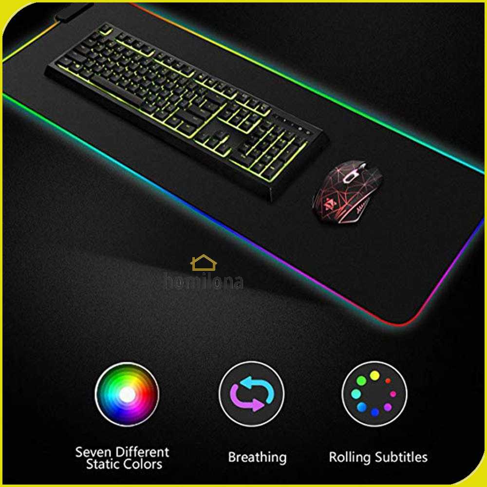 TaffGO Gaming Mouse Pad Glowing RGB LED High Precision