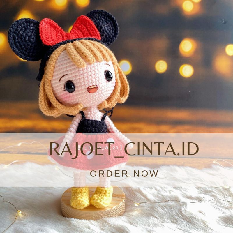 BONEKA RAJUT ANAK PEREMPUAN AMIGURUMI DOLL