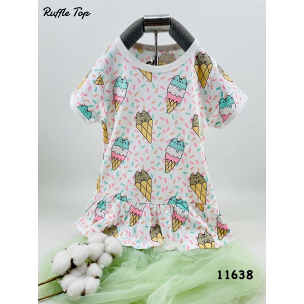 LOOPIE KIDS - RUFFLE TOP BAJU ANAK PEREMPUAN - KAOS ANAK - BAJU ANAK