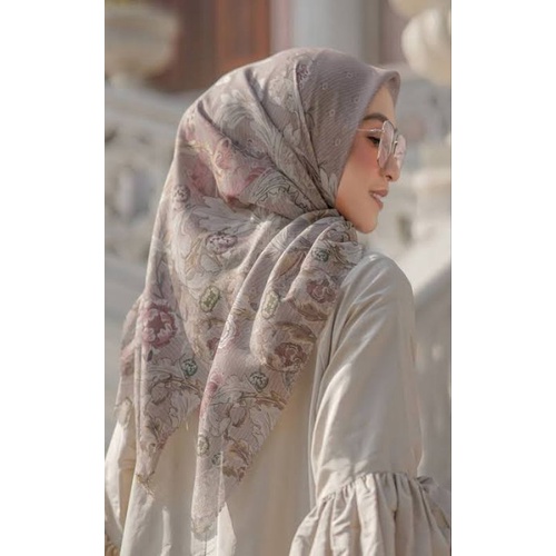 Buttonscarves The Royale Satin Square - Khaki