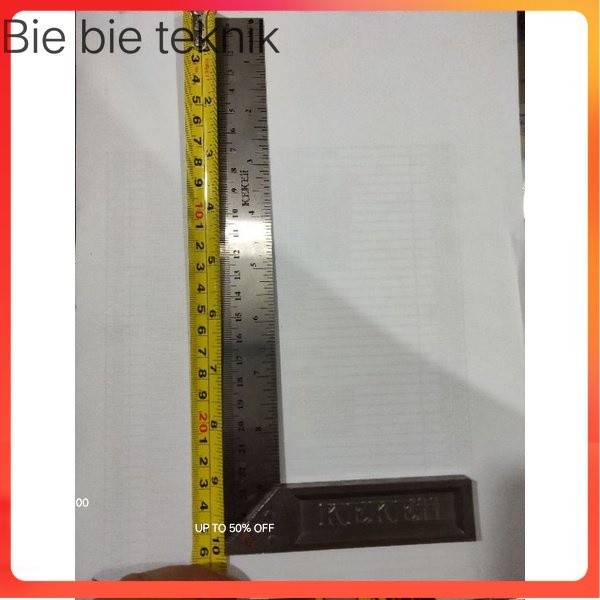 

siku tukang /penggaris siku 25cm .bie bie teknik