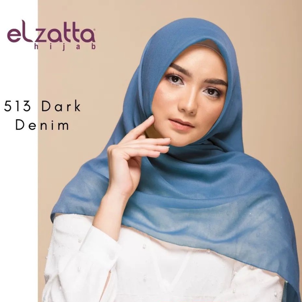 Jilbab Elzatta Keisha Shamora Segi Empat Polos