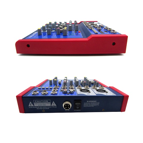 Audio Mixer 4 Channel DJ Sound Mixing Console Amplifier Studio Multiple Connect USB Karaoke Music Subwoofer With MP3 Player