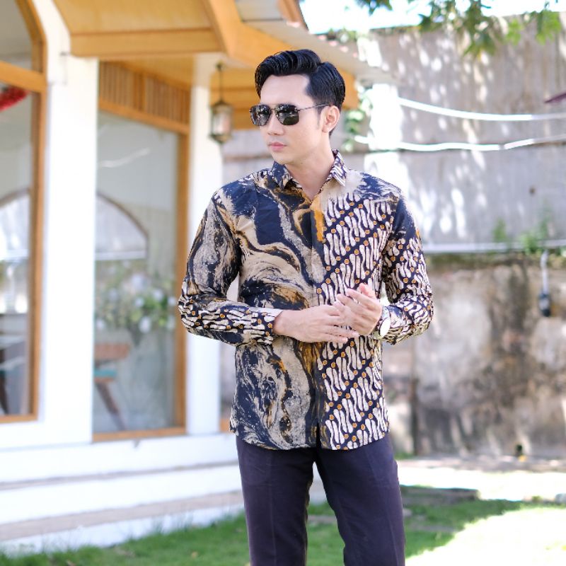 kemeja batik laki laki premium lengan panjang terbaru batik kertojoyo Baju Batik Pria Eksklusif Termurah