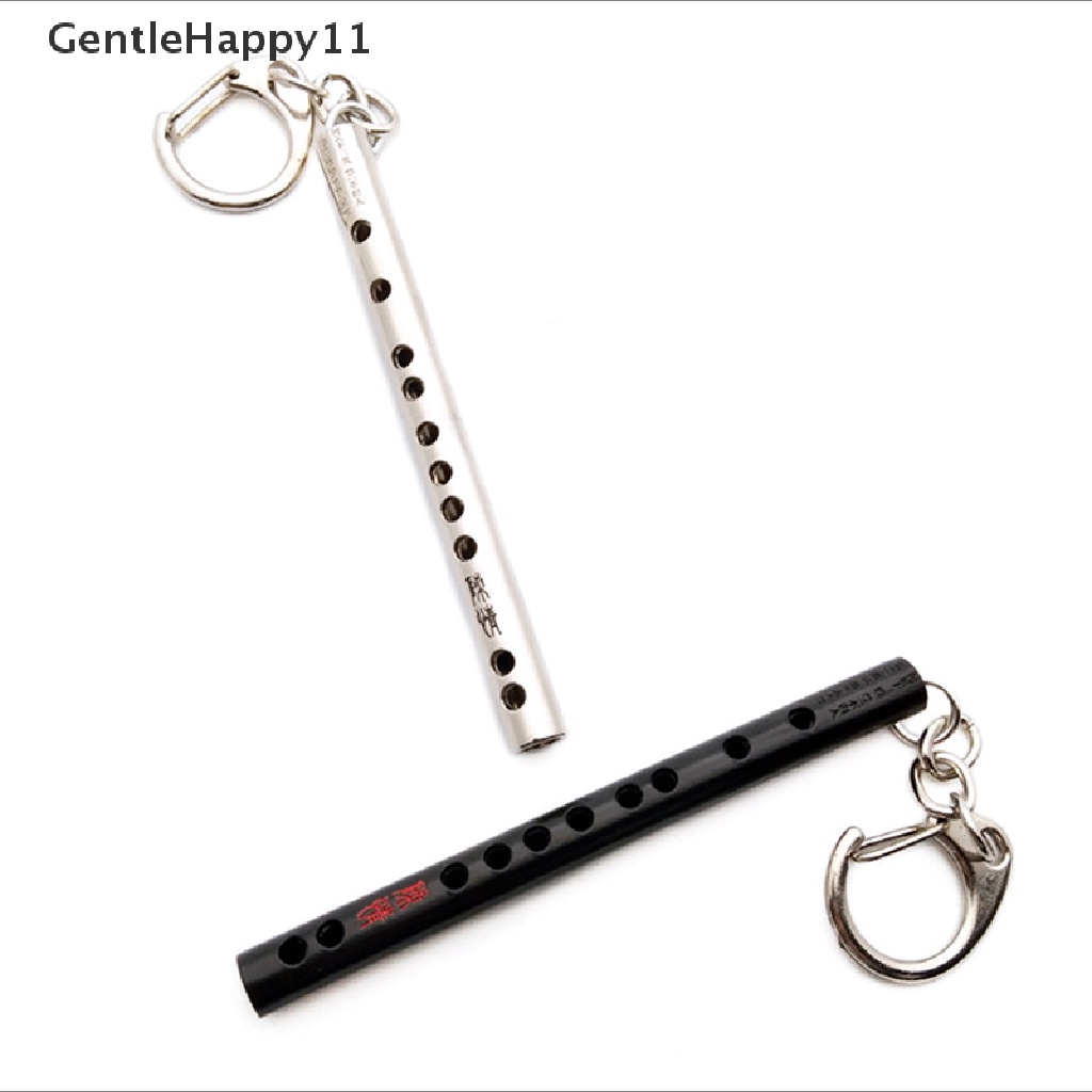 Gentlehappy Mini Alat Musik Saku Gantungan Kunci Suling Keyring Pendant Prop Aksesoris id
