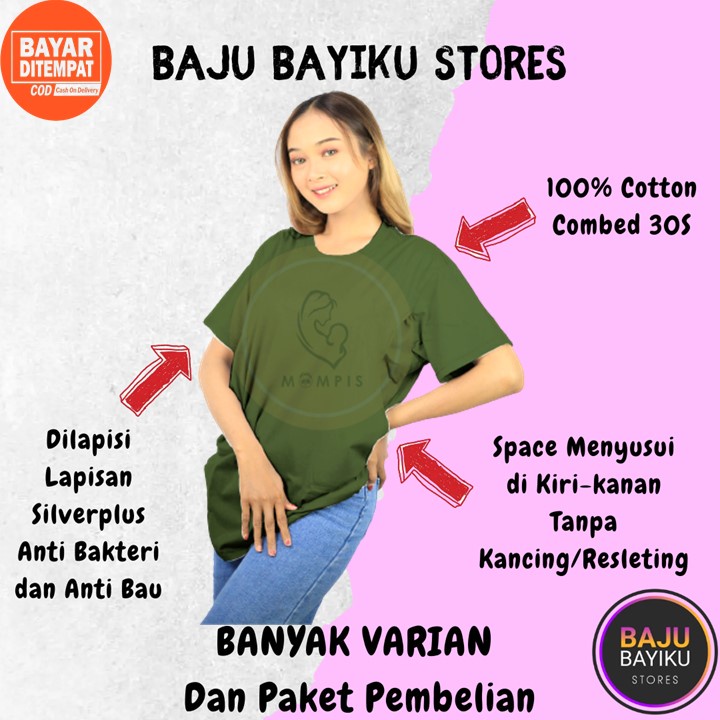 Baju Ibu Hamil Kekinian Dres Atasan Menyusui Kaos Bumil Kerja Setelan Jumbo Dress Korea Pesta Setela