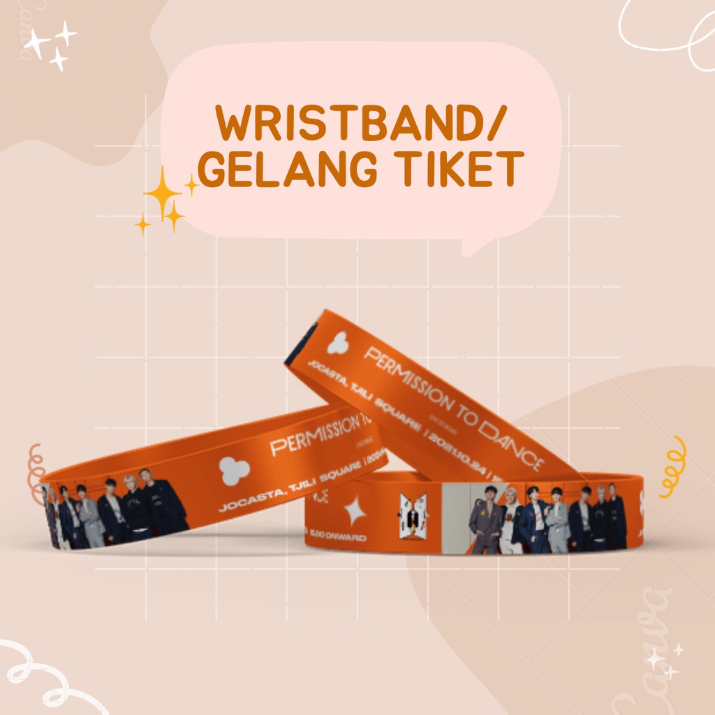 WRISTBAND/GELANG KONSER (CUSTOM)
