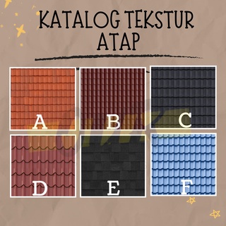 

STIKER TEKSTUR MOTIF ATAP MATERIAL PADA MINIATUR MAKET, SKALA 1:50 Ukuran A3 [Our_projects]