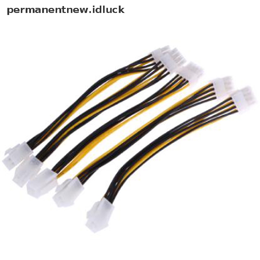 [luckypermanentnew] 5pcs ATX 4pin Male to 8pin Female EPS Kabel Power Adapter CPU Power Connector [ID]