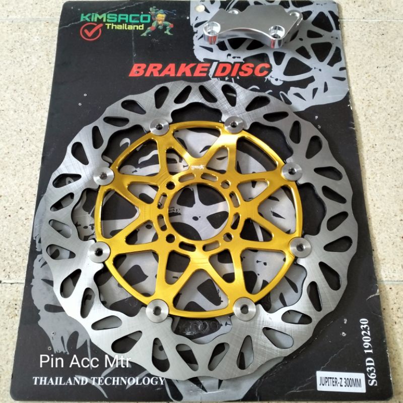 Disc Cakram/Piringan Cakram Brake Depan Variasi/Model PSM/Kimsamco/Original/Uk-300mmPluse Breket/Motor Jupiter Z / Z New / F1zr/Force1/Vega R Old pnp