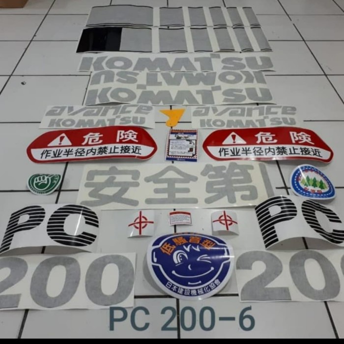 raniaputri11 - Sticker Excavator Komatsu PC 200-7 PC200-8 PC200-6