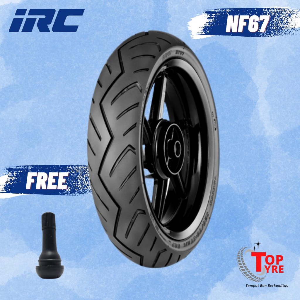 BAN MOTOR RING 17 // IRC NF67 90/80-17 TUBELESS // BAN MOTOR VIXION, MX, SATRIA FU, JUPITER