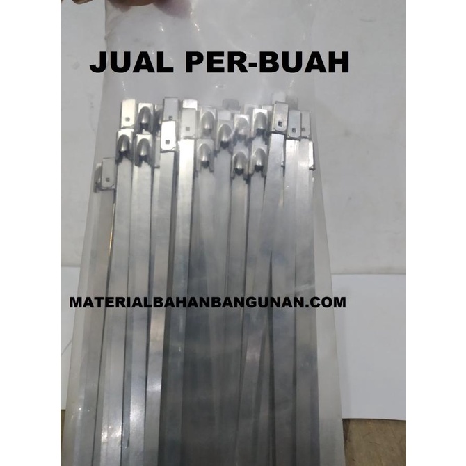 

Cable Ties Stainless 4.6 x 400 mm Tali Tis Anti Karat Band It PerBuah citrab44