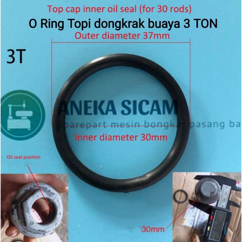 O Ring cap dongkrak buaya 3 TON/seal o ring cap dongkrak buaya