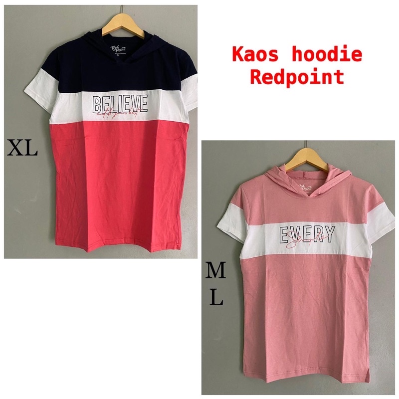 red point kaos hoodie wanita