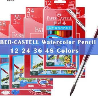 

경 Pensil Warna Air / Watercolour Pencils - Faber Castell 12 / 24 / 36 / 48 Warna MURAH Model Baru
