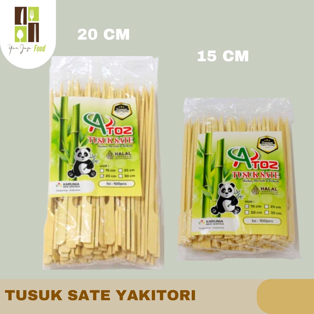 Tusuk Sate Bendera Jepang Yakitori/Tepo Kushi Kwalitas Premium 20/15/11 Cm