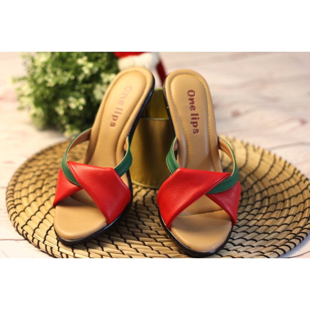 OneLips Sepatu Sandal heels 7 cm Sendal Wanita Claudia