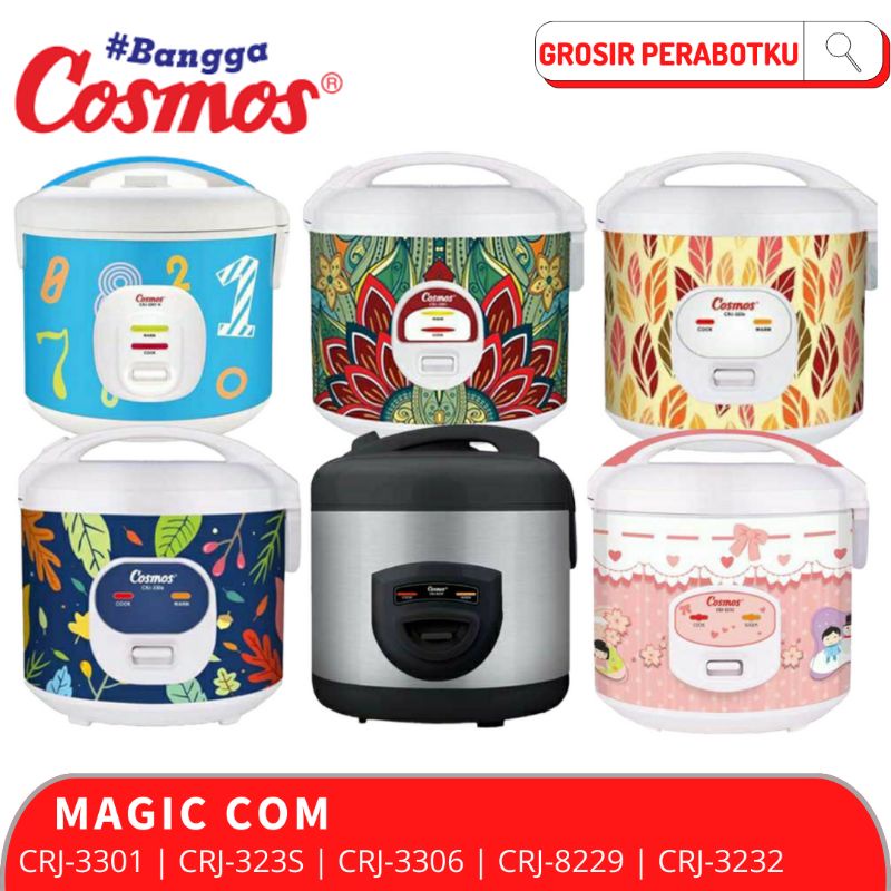 Cosmos Magic Com Rice Cooker CRJ 3301 CRJ 3232 CRJ 3306 CRJ 323S CRJ 8229 2 Liter