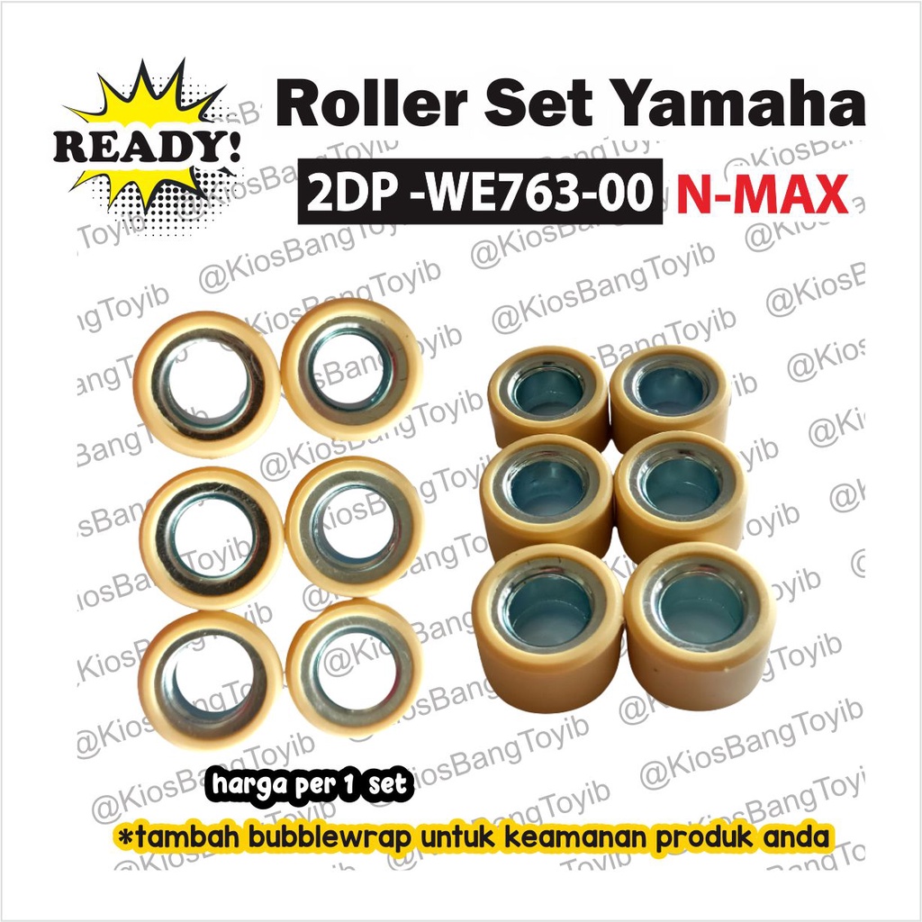 (6pc) Roller Weight Set Yamaha Nmax N-Max N Max (2DP-WE763)