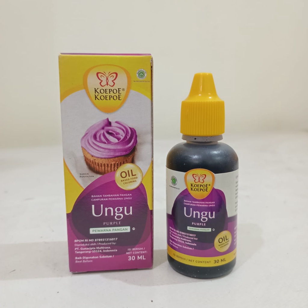 

KOEPOE KOEPOE PEWARNA MAKANAN OIL BASE - UNGU 30 ML / LARUT MINYAK