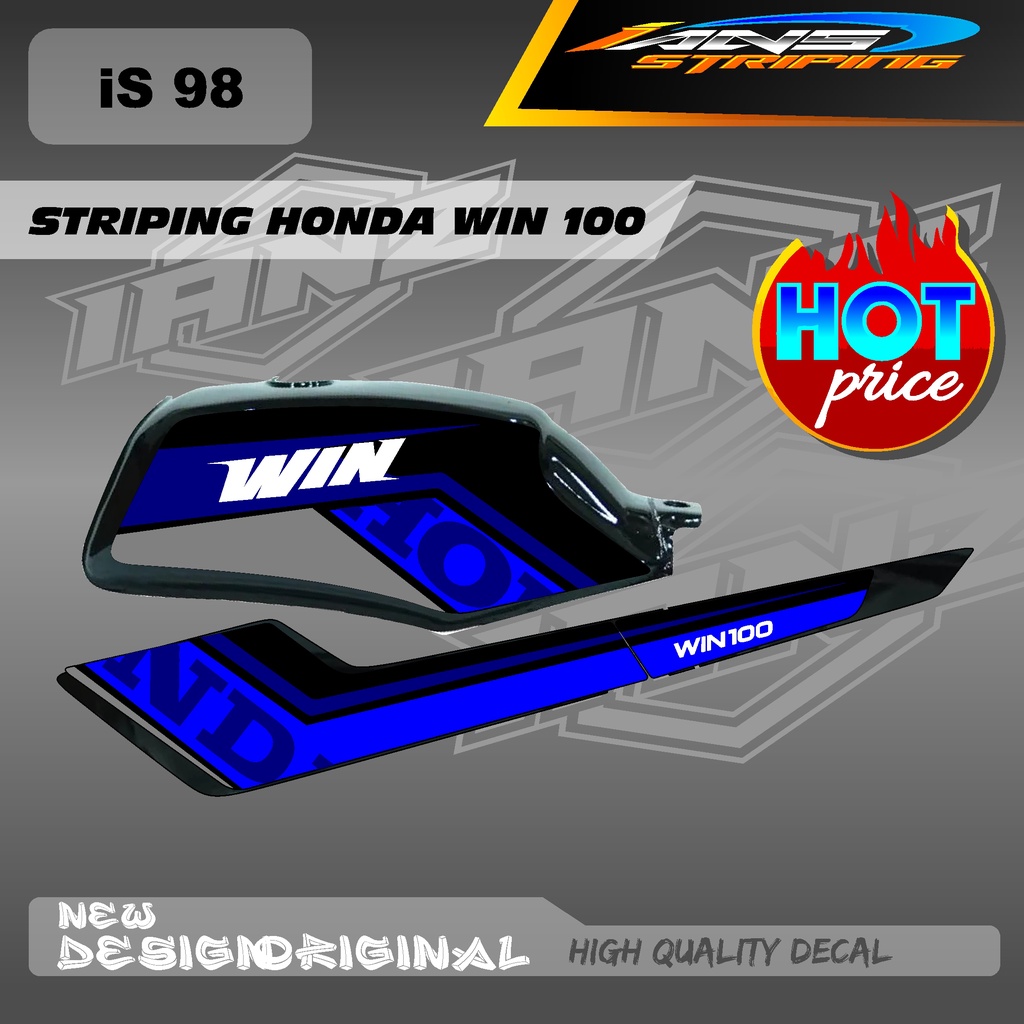 STIKER VARISAI WIN100 / LIST BODY WIN100 / STIKER DECAL WIN BAHAN HOLOGRAM / NON HOLOGRAM IS98