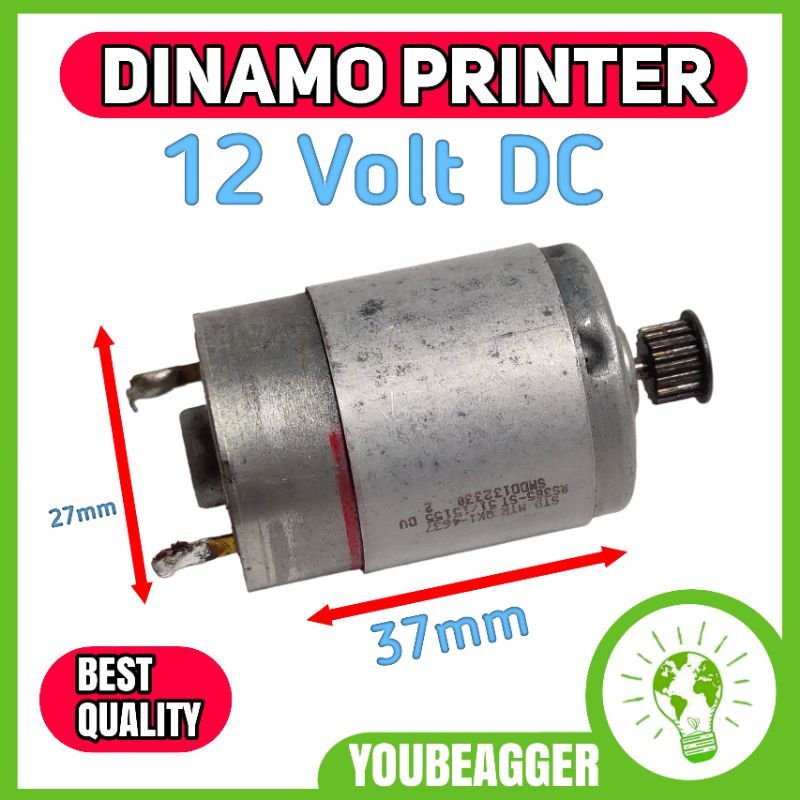 Dinamo Printer 12V copotan mulus banget