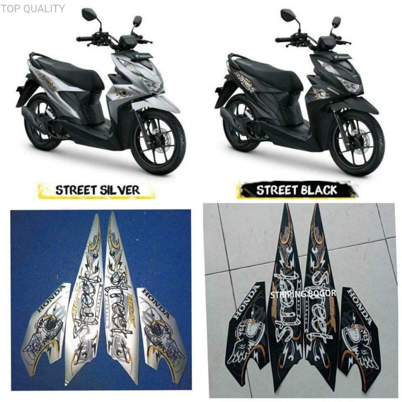stiker sticker striping Original Motor Honda Beat Street NIK 2021