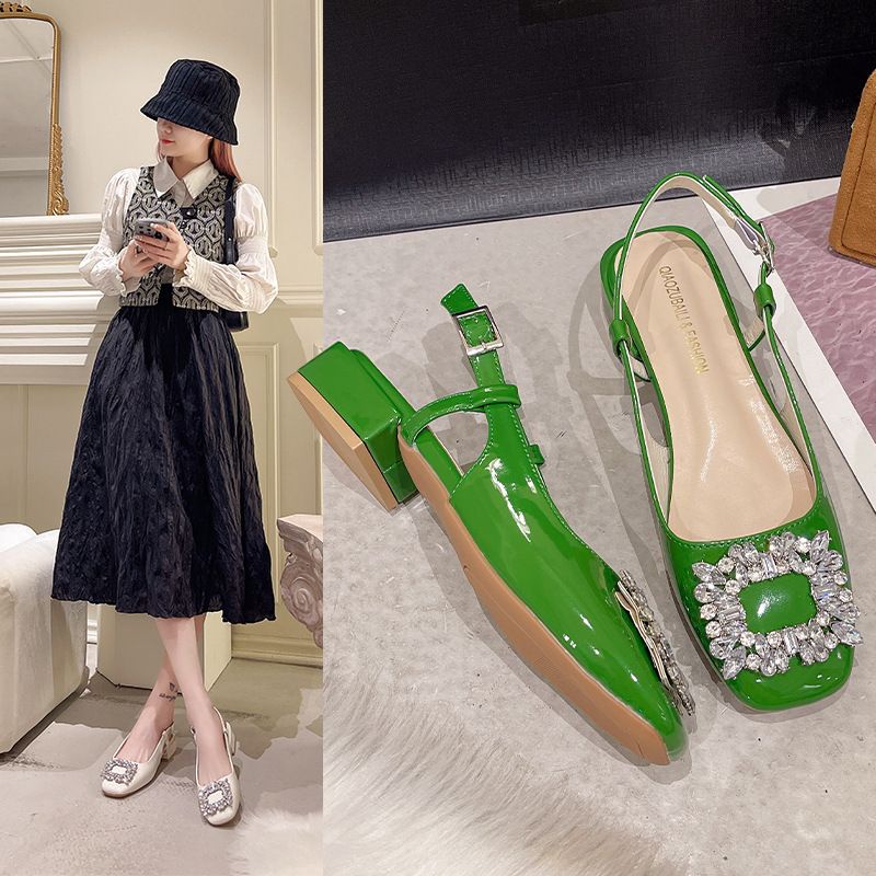 SN8518 - Flat Shoes Sling Back Ballerina Fashion Wanita