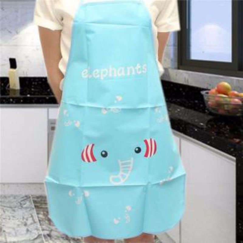 Celemek Masak Anti Air Apron Waterproof Dan Oilproof Motif