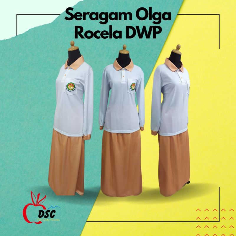 Setelan Seragam Olahraga DWP TERBARU WARNA PEACH ROCELA