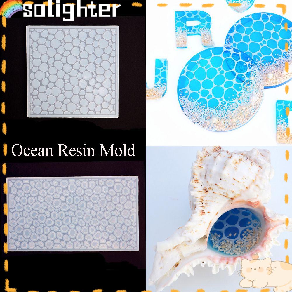 Solighter Cetakan Resin Handmade DIY Kerajinan Kristal Cetakan Riak Air UV Epoxy