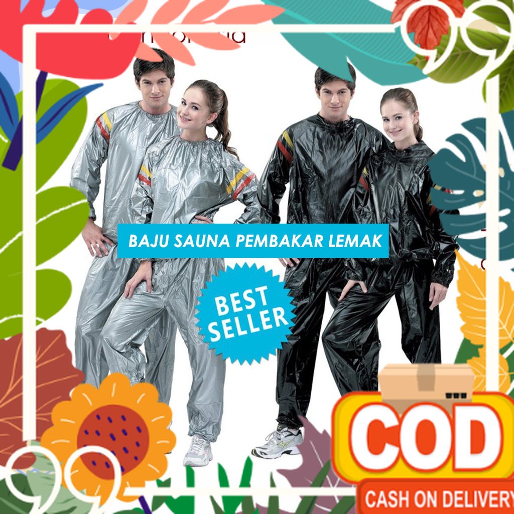 Kualitas Premium / Sauna Suit Baju Olahraga Pembakar Lemak Jaket Olahraga Jumbo