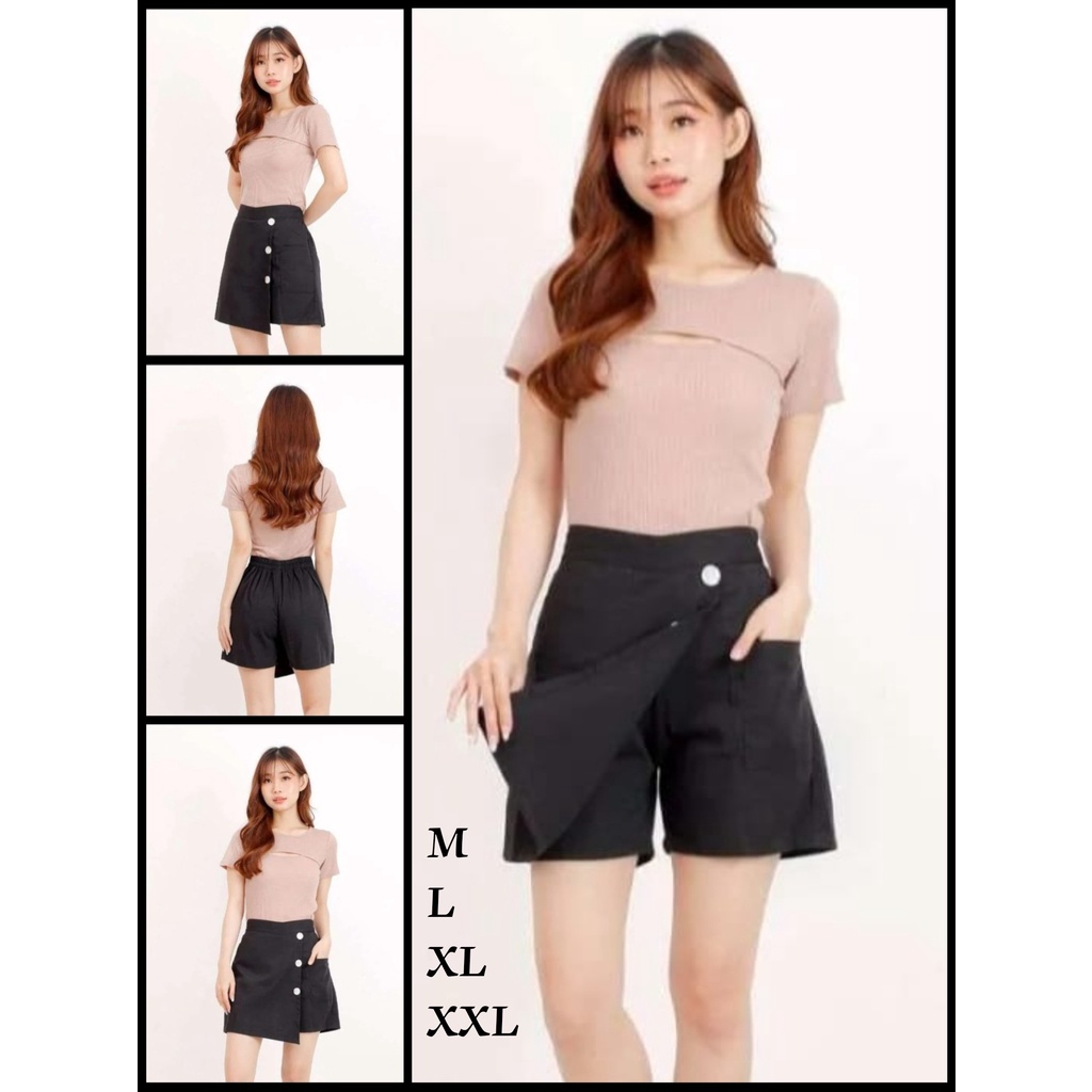 Celana Rok Katun Jumbo / Rok Celana Wanita Pendek