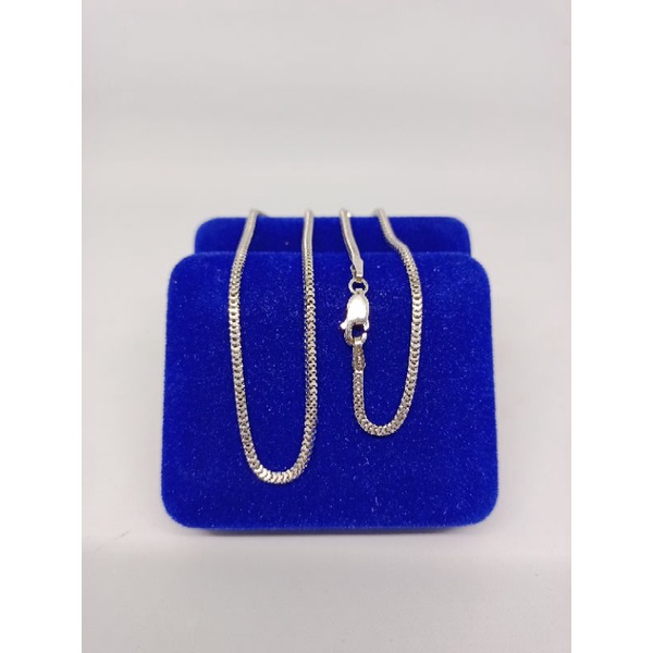 kalung anak rantai milano kotak/perak asli silver 925 lapis emas/perhiasan anak fashion terbaru