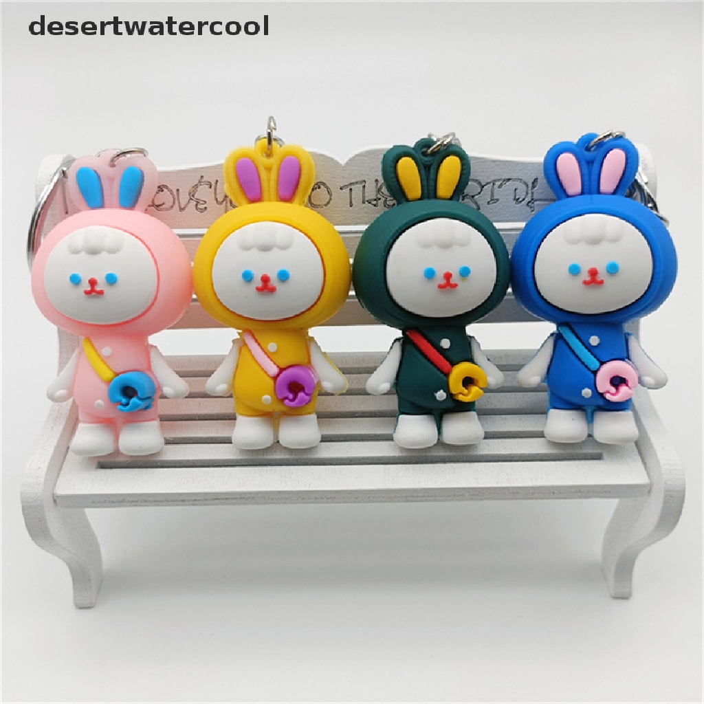 Deid Tahun Baru Kartun Kelinci Gantungan Kunci Fashion Tas Liontin Kecil Gadis Lucu Gantungan Kunci Mobil Pasangan Hadiah Martijn